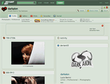Tablet Screenshot of darkaion.deviantart.com