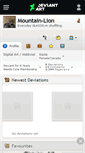 Mobile Screenshot of mountain-lion.deviantart.com