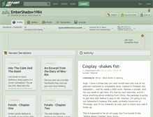 Tablet Screenshot of embershadow1984.deviantart.com