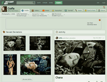 Tablet Screenshot of csofia.deviantart.com
