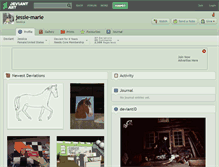 Tablet Screenshot of jessie-marie.deviantart.com