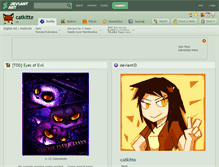 Tablet Screenshot of catkitte.deviantart.com