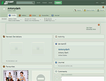 Tablet Screenshot of antonydark.deviantart.com