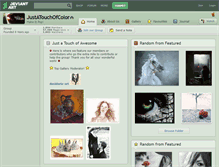 Tablet Screenshot of justatouchofcolor.deviantart.com