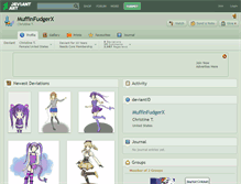 Tablet Screenshot of muffinfudgerx.deviantart.com