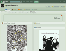 Tablet Screenshot of immunityresearch.deviantart.com
