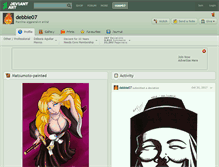 Tablet Screenshot of debbie07.deviantart.com