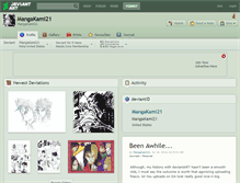 Tablet Screenshot of mangakami21.deviantart.com