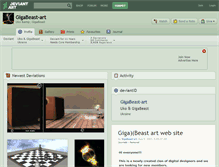 Tablet Screenshot of gigabeast-art.deviantart.com