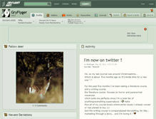 Tablet Screenshot of gryflyger.deviantart.com