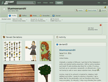 Tablet Screenshot of bluemoonsenshi.deviantart.com