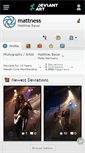 Mobile Screenshot of mattness.deviantart.com