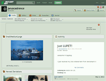 Tablet Screenshot of januscastrence.deviantart.com