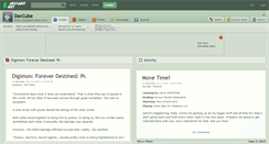 Desktop Screenshot of davcube.deviantart.com