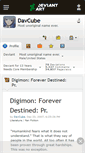 Mobile Screenshot of davcube.deviantart.com