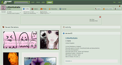 Desktop Screenshot of littlemisskatie.deviantart.com