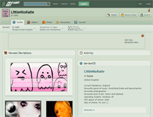 Tablet Screenshot of littlemisskatie.deviantart.com
