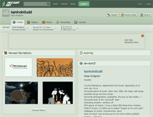 Tablet Screenshot of kanindotludd.deviantart.com