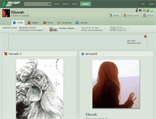 Tablet Screenshot of elluwah.deviantart.com