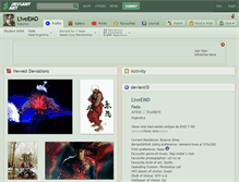 Tablet Screenshot of liveemd.deviantart.com