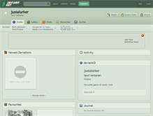 Tablet Screenshot of justalurker.deviantart.com