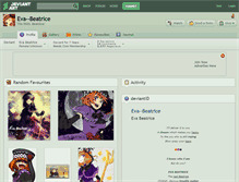 Tablet Screenshot of eva--beatrice.deviantart.com