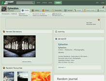 Tablet Screenshot of ephestion.deviantart.com