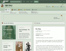 Tablet Screenshot of night-faery.deviantart.com
