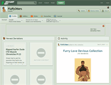 Tablet Screenshot of fluffyotters.deviantart.com