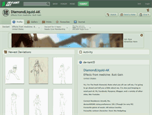 Tablet Screenshot of diamondliquid-ak.deviantart.com