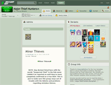 Tablet Screenshot of major-thief-hunters.deviantart.com