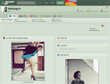 Tablet Screenshot of hellsong14.deviantart.com