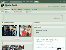 Tablet Screenshot of killerpilze-fanclub.deviantart.com
