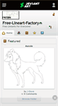 Mobile Screenshot of free-lineart-factory.deviantart.com