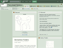 Tablet Screenshot of free-lineart-factory.deviantart.com