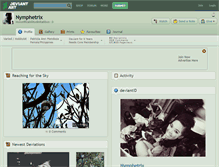 Tablet Screenshot of nymphetrix.deviantart.com