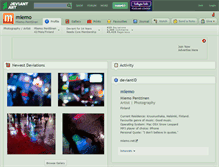 Tablet Screenshot of miemo.deviantart.com