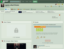 Tablet Screenshot of captain-albertwesker.deviantart.com