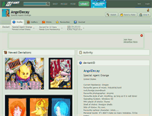 Tablet Screenshot of angeldecay.deviantart.com