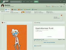 Tablet Screenshot of beeblez.deviantart.com