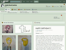 Tablet Screenshot of jadelikescookies.deviantart.com