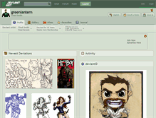 Tablet Screenshot of greenlantern.deviantart.com