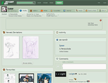 Tablet Screenshot of iyase.deviantart.com