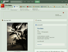 Tablet Screenshot of fire-babe.deviantart.com
