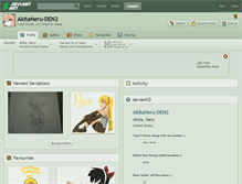 Tablet Screenshot of akitaneru-den2.deviantart.com