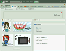 Tablet Screenshot of lowink.deviantart.com