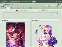 Tablet Screenshot of kaminary-san.deviantart.com