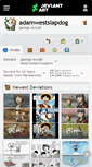 Mobile Screenshot of adamwestslapdog.deviantart.com