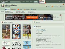 Tablet Screenshot of adamwestslapdog.deviantart.com