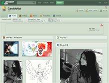 Tablet Screenshot of candyartist.deviantart.com